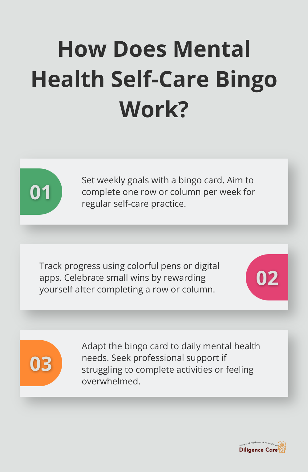Infographic: How Does Mental Health Self-Care Bingo Work?